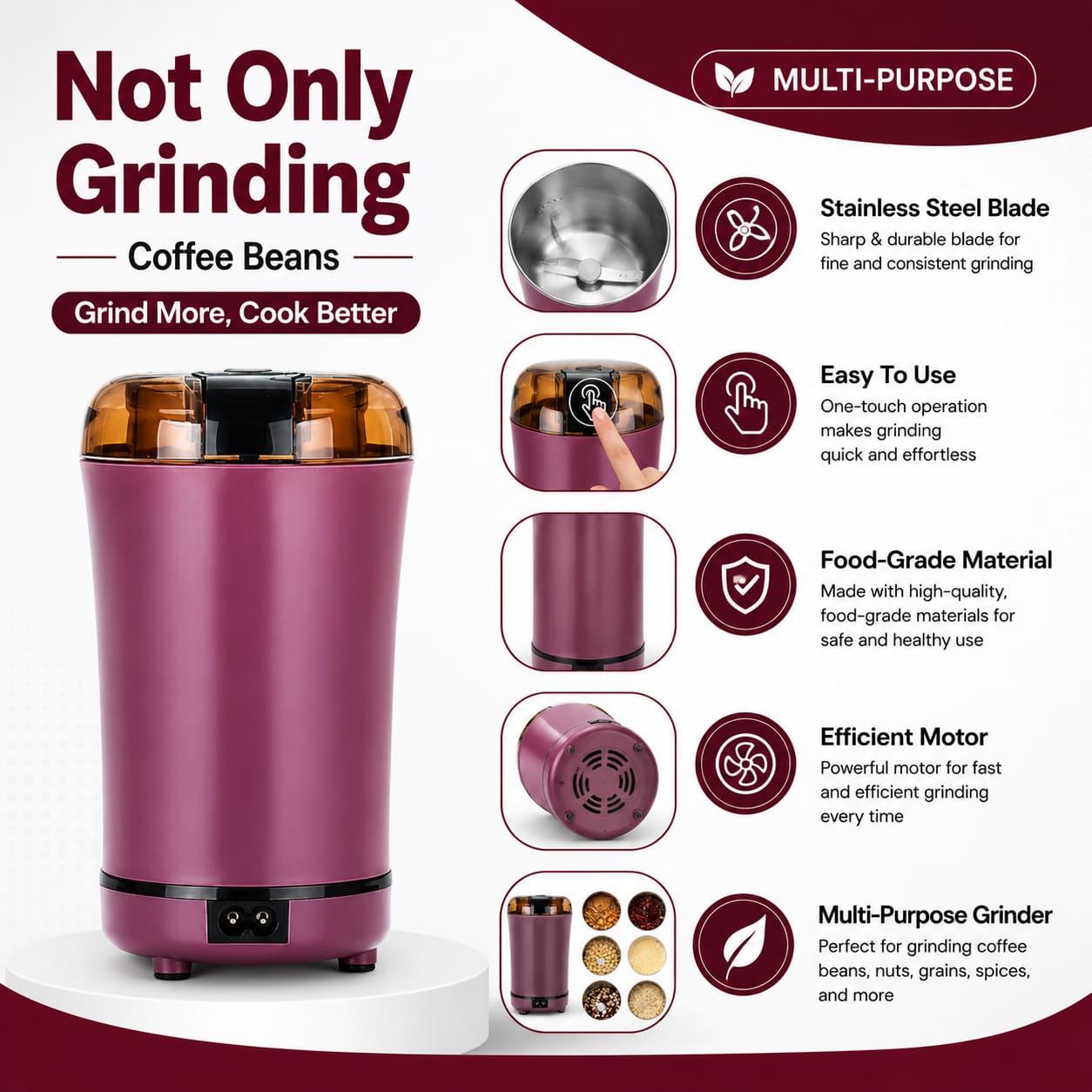 Portable Electric Dry Food Grinder