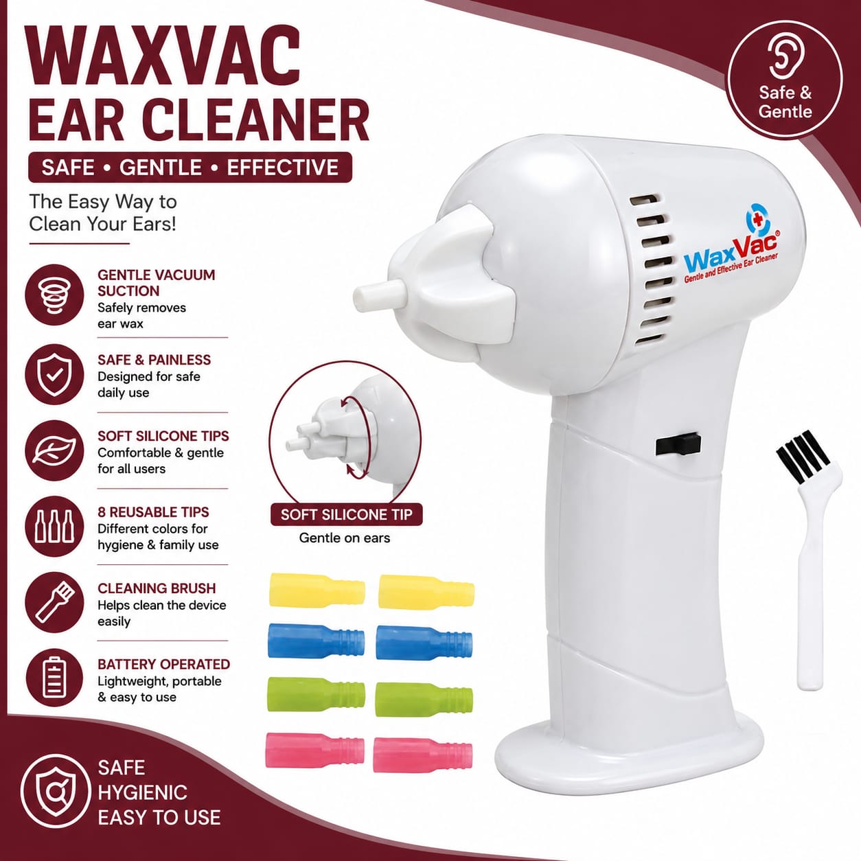 Premium Ear Wax Remover Vacuum Cleaner