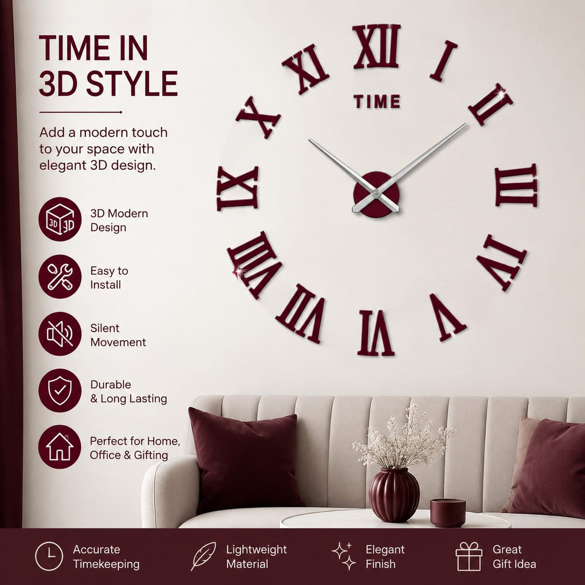 3D Wall Clock